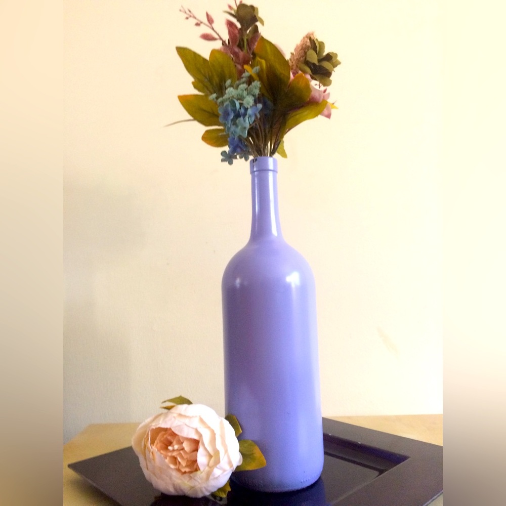 ROSE GOLD 1.5 LT WINE BOTTLE HAND PAINTED AVAILABLE IN ALL COLORS EVEN OMBRE